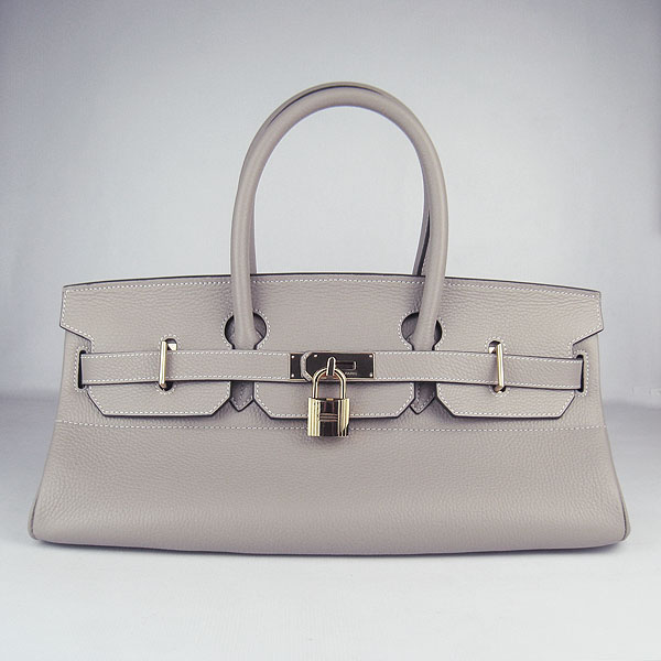 Cheap Hermes Birkin 42cm Replica Togo Leather Bag Grey 62642 - Click Image to Close